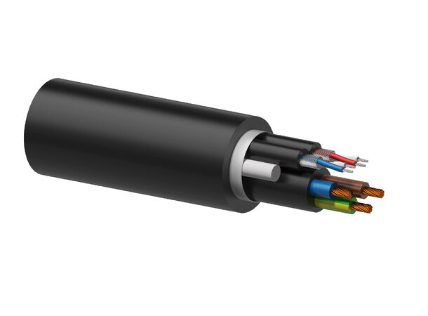 Procab PAC55 Double signal balanced & power 3x2,5mm 